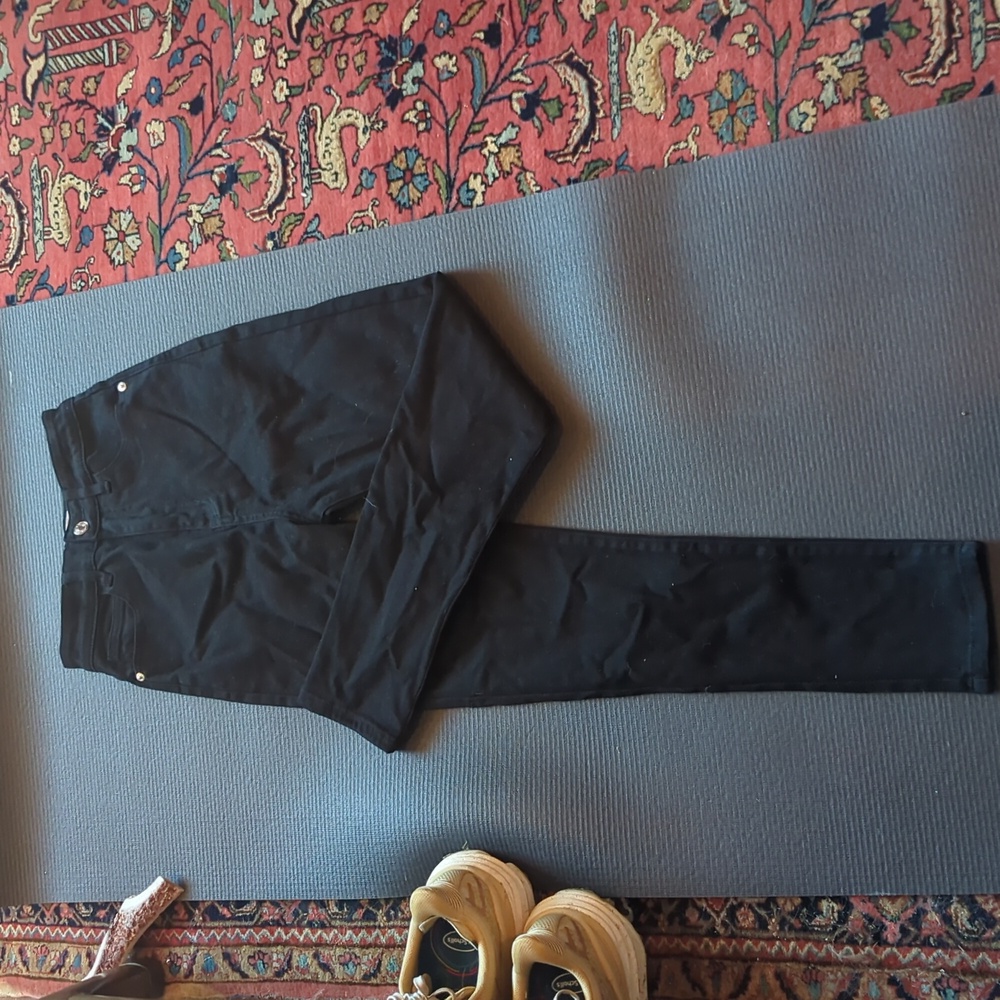 Black high rise jeans